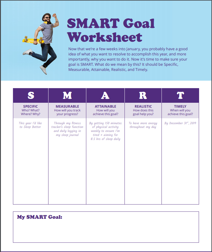 Smart Goals Worksheet For Weight Loss WeightLossLook